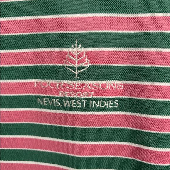 PETER MILLAR Summer Comfort Striped Golf Polo Shirt  Lightweight Size XL - Picture 3 of 7